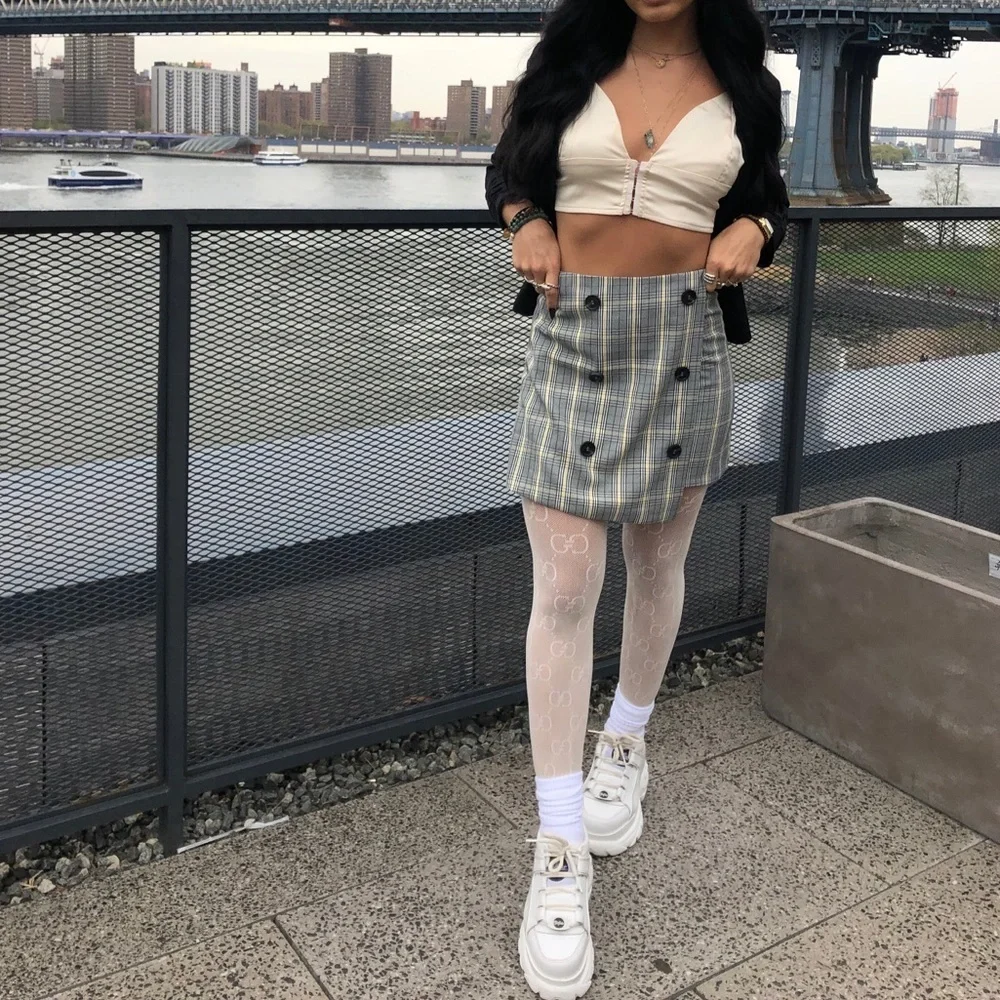 PLAID MINI SKIRT